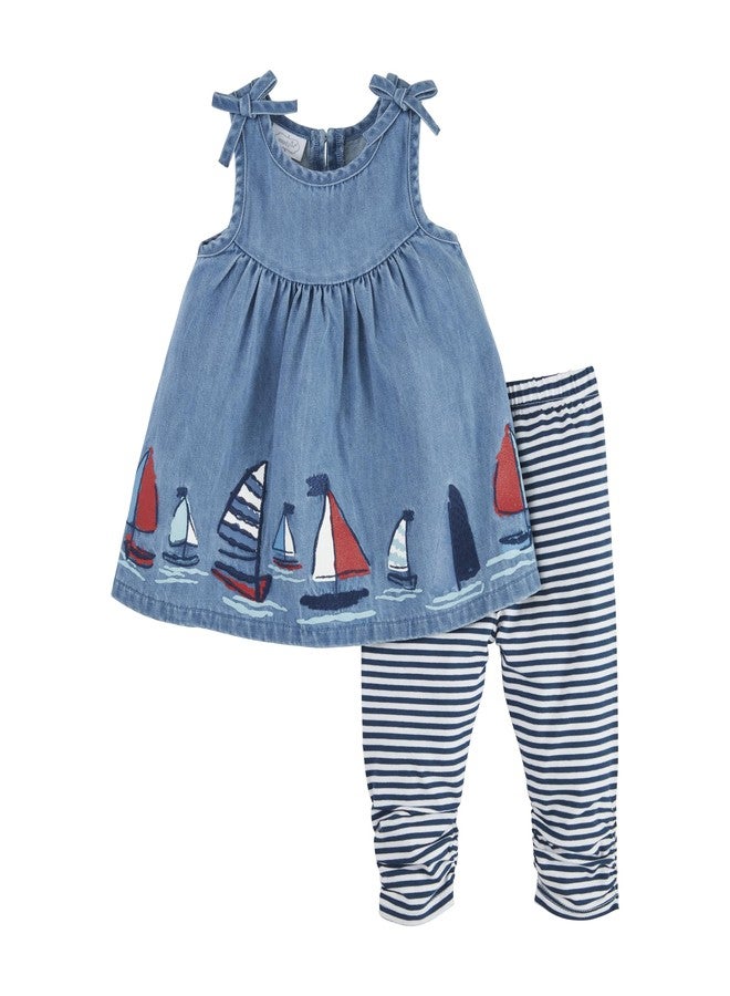 Mud Pie Children's Sailboat Tunic And Capri; 12-18M - Image 1