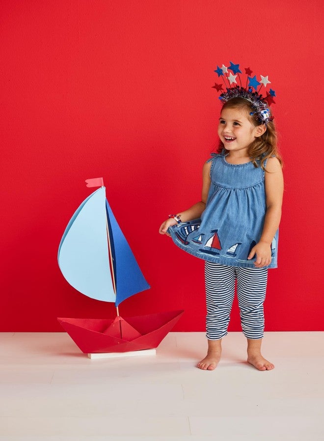 Mud Pie Children's Sailboat Tunic And Capri; 12-18M - Image 3