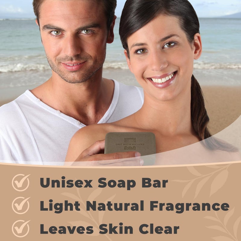 One With Nature Dead Sea Mud Soap 4oz 3-Pack â€“ Purifying and Exfoliating Soap Bar with Dead Sea Salt Minerals for Face & Body, for Men & Women, Unscented - Image 5