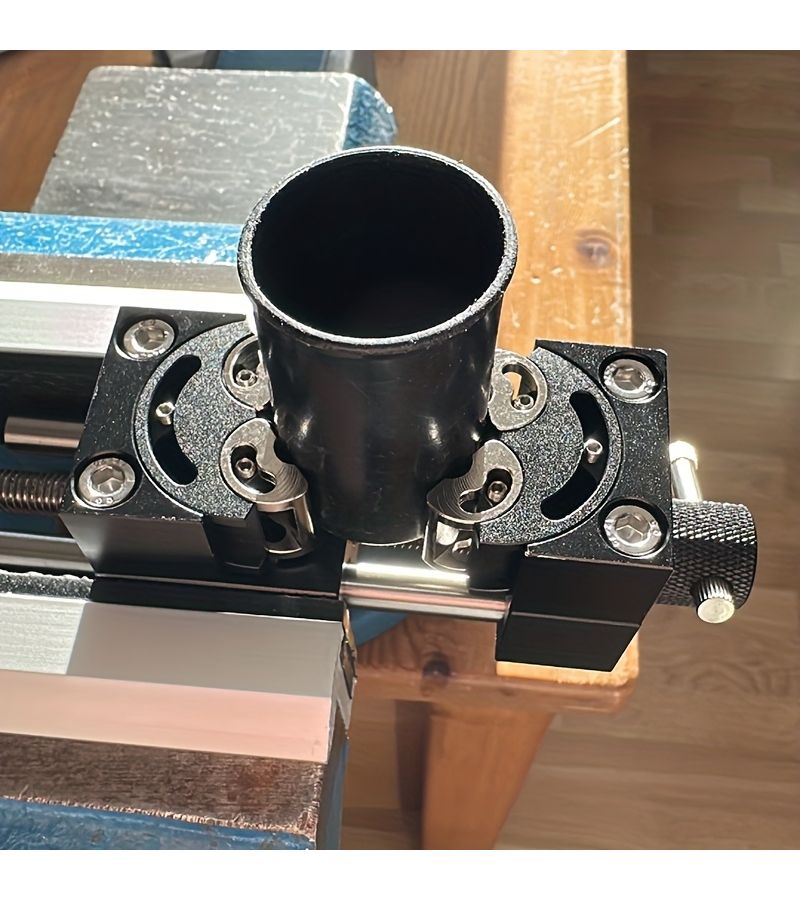 Black Heavy Duty Aluminum Alloy Bench Vise With Self Adjusting Jaws For DIY Jewelry Making Repair - Image 2