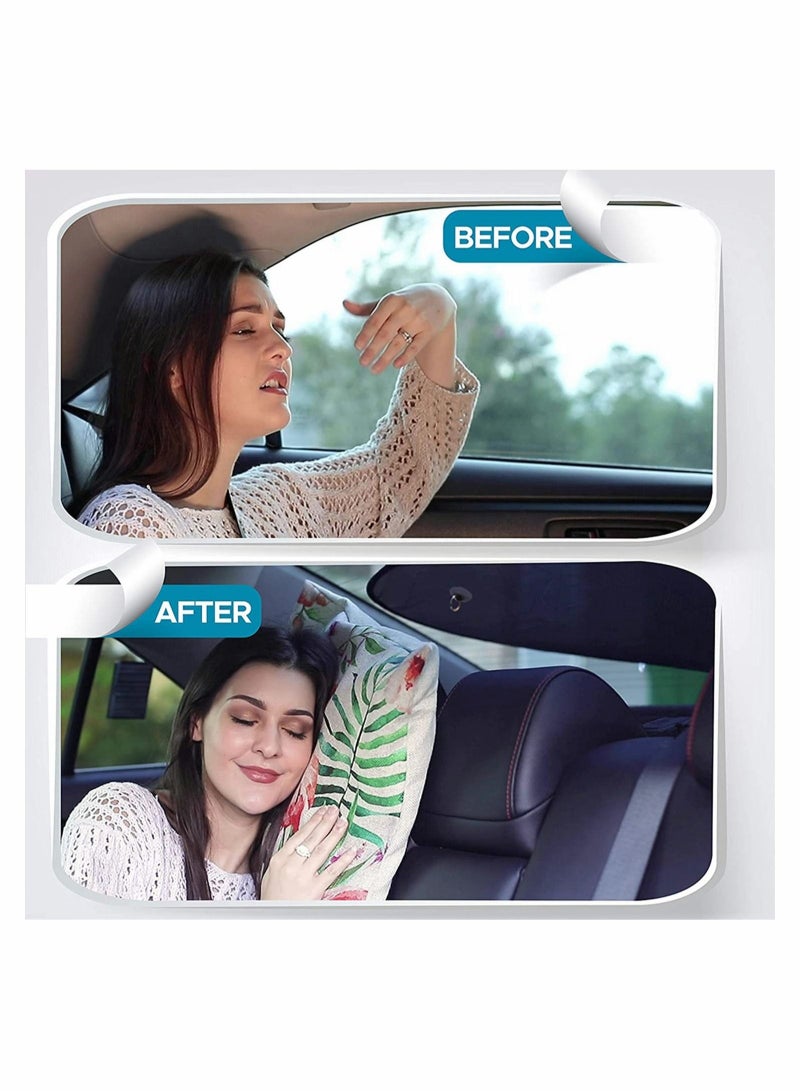 Captaintech Car Window Shade Car Rear Windshield Sunshade, Screen Mesh Cover | Universal Mesh Back Window Visor with Suction Cup | UV/Sun/Glare Protection for Baby Fit for Car/SUV (40" x 20") - Image 5