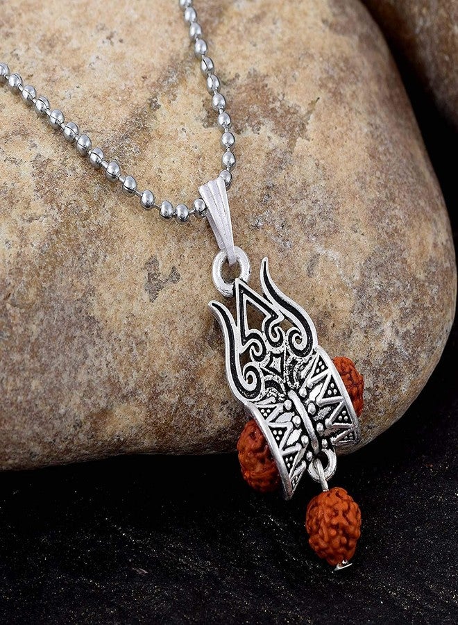 CResha Mahakal Trishul Damru Pendant Locket for Men and Women - Image 5