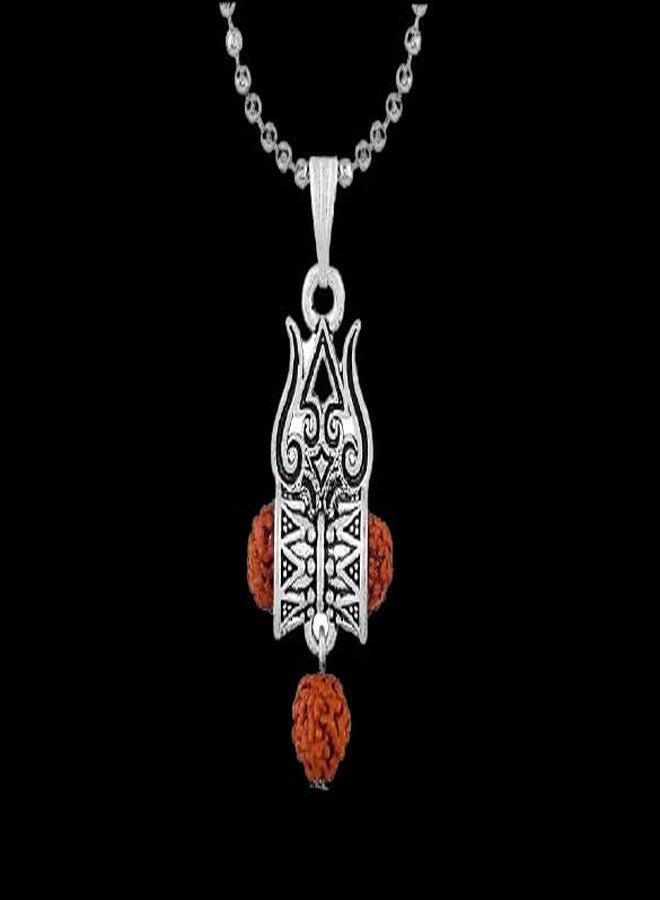 CResha Mahakal Trishul Damru Pendant Locket for Men and Women - Image 4