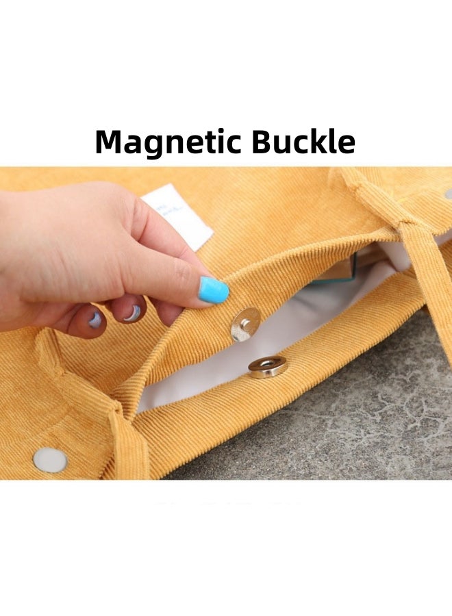 حقيبة تسوق للجنسين بسعة كبيرة، حقيبة يد قماشية للرجال/النساء، حقيبة يد كلاتش، حقيبة كتف كبيرة السعة، حقيبة جانبية، حقيبة حمل، حقيبة كتف للبنات والأولاد والطلاب والسيدات والمراهقين والأطفال - Image 4