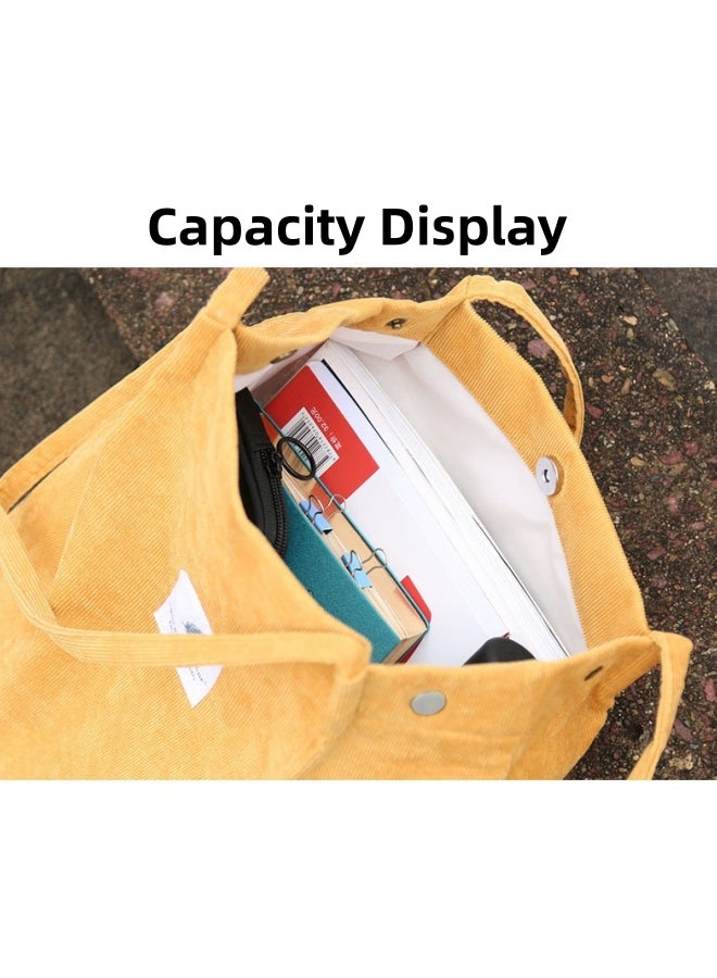 حقيبة تسوق للجنسين بسعة كبيرة، حقيبة يد قماشية للرجال/النساء، حقيبة يد كلاتش، حقيبة كتف كبيرة السعة، حقيبة جانبية، حقيبة حمل، حقيبة كتف للبنات والأولاد والطلاب والسيدات والمراهقين والأطفال - Image 3