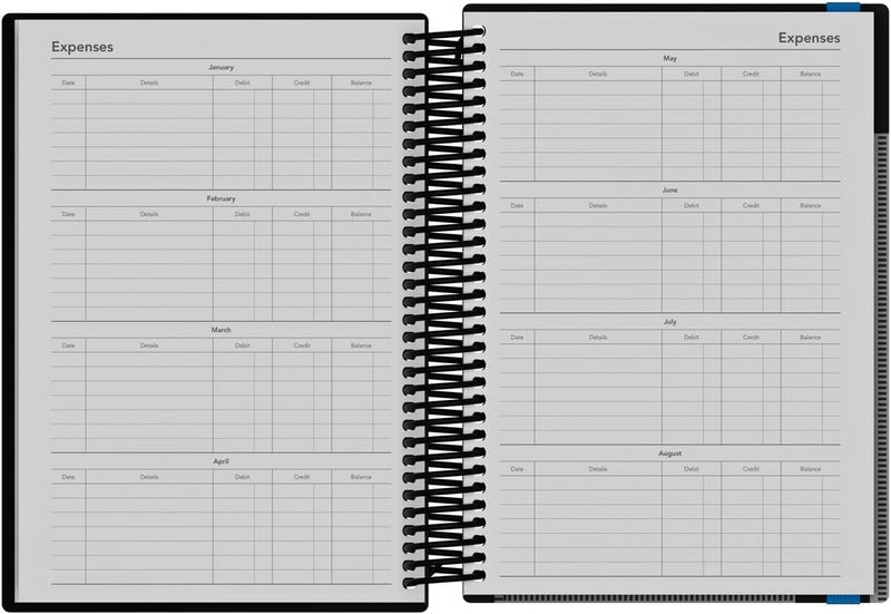 Collins - Delta - 2026 12 Month Calendar Year Planner, Day-To-Page with 1/2 Hourly Appointments Diary, A5 Wiro Bound Cover - Blue (FP51.60-26) - Image 4