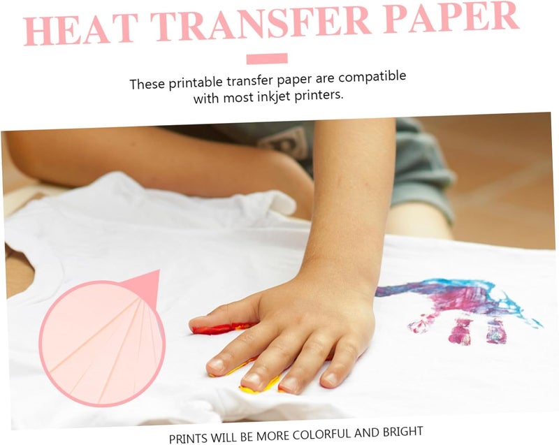 DOITOOL 40 Sheets A4 Heat Transfer Paper Sublimation Paper for Non-pure Cotton Diy T-shirts Pillowcases Handbags - Image 2