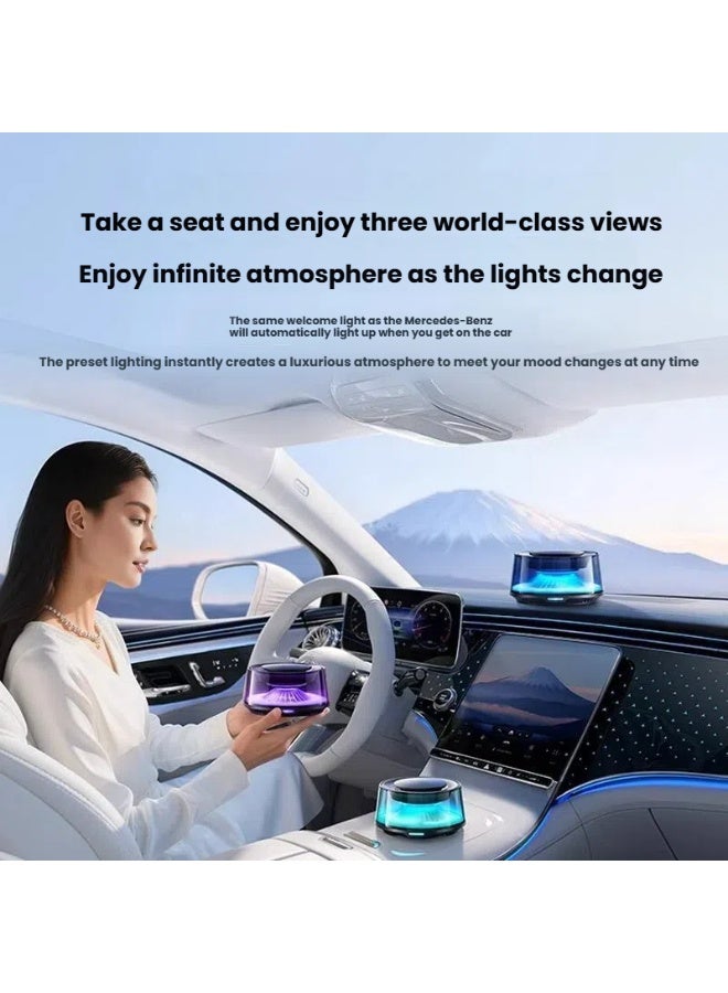 Smart car perfume diffuser, cloud and mist scenery aroma diffuser, household atmosphere light decoration - Image 2