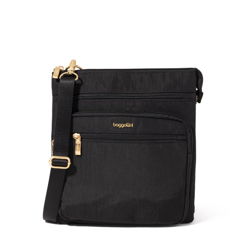 Baggallini Out and About Crossbody Bag for Women - 10"x10.7" Lightweight Travel Handbag w/RFID Card Slots - Image 1