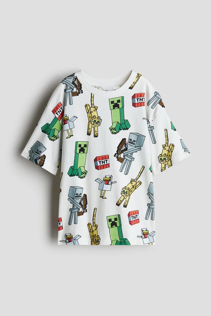 H&M Printed oversized T-shirt