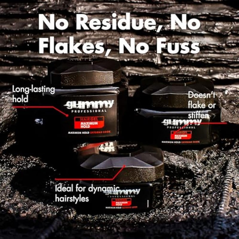 Gummy Professional Maximum Hold Hair Gel for Irresistible Shaping and Long Lasting Stability Discove - Image 4