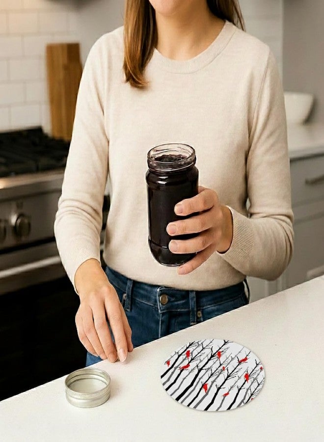 ANDRÉAS Andreas Silicone Jar Opener, Cardinal Forest - 6.25" Non-Slip Lid Gripper & Garlic Peeler, Dishwasher Safe, Multi-Use, Durable Silicone & Fabric, Made in the USA, JO-395 - Image 2