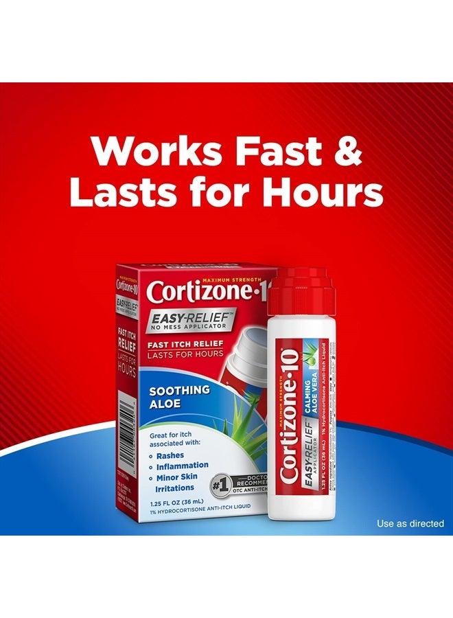 Cortizone 10 Hydrocortisone Anti-Itch Liquid Easy Relief Applicator-1.25, oz. - Image 5