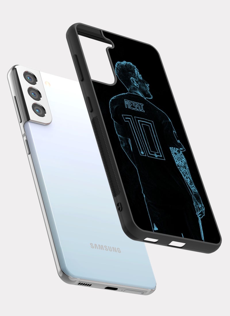 بكسلات كفر سامسونج جالكسي اس 21 بلس ليونيل ميسي اسود - Image 2