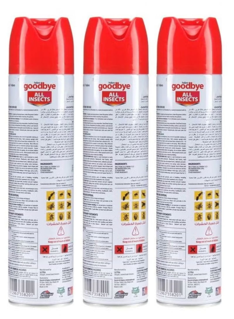 Goodbye All Insects Killer Spray - 400 ml Pack of 3 - Image 2