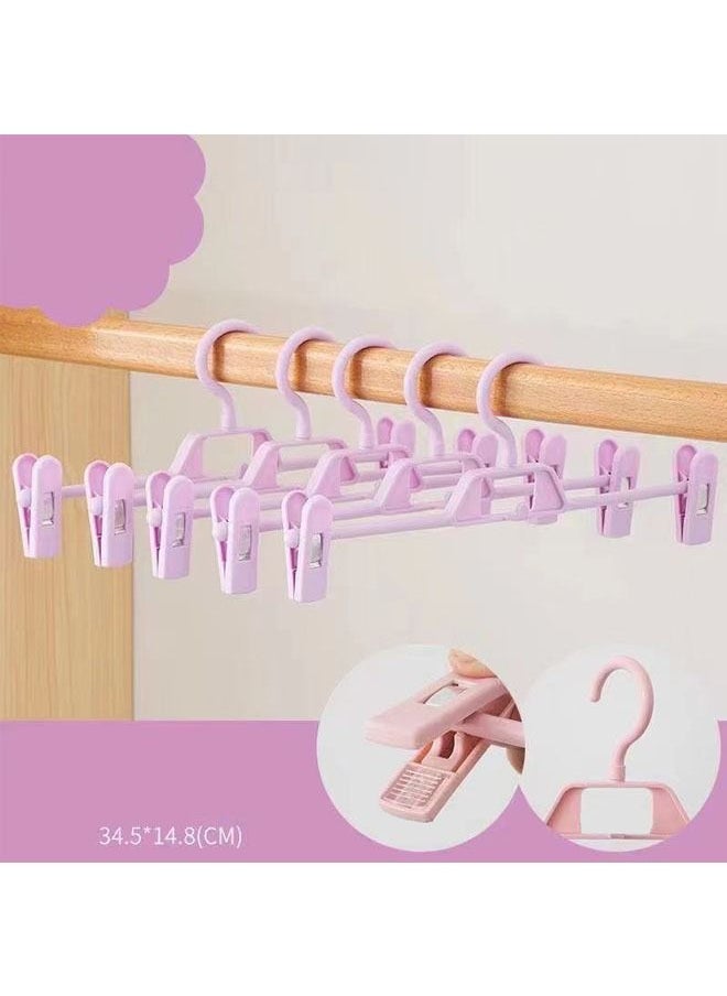 ZCM-HAPPY 10-Piece Trouser Hanger Skirt Clip  - Image 2