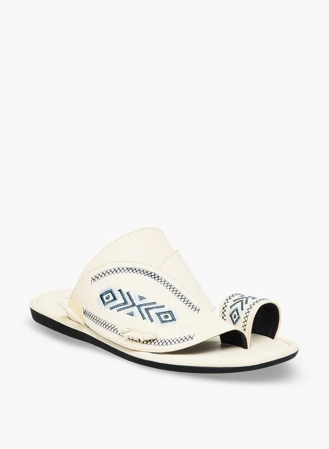 Al Waha Men Embroidered Arabic Sandals