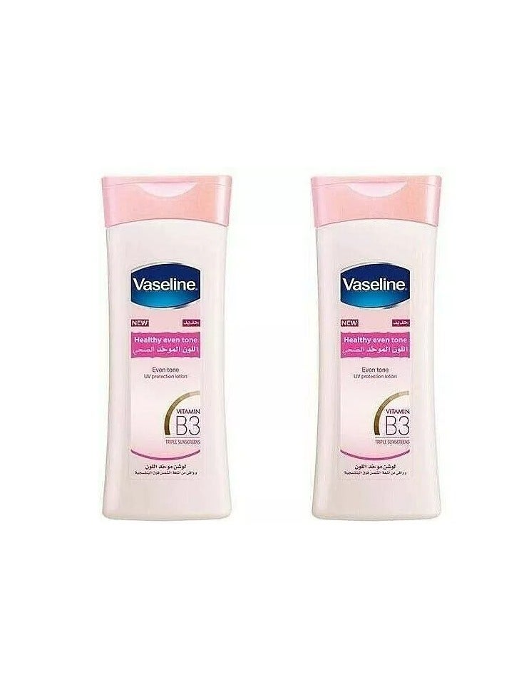 Vaseline Essential Even Tone Body Lotion with Vitamin B3, 400 ml 2 pieces - Image 1