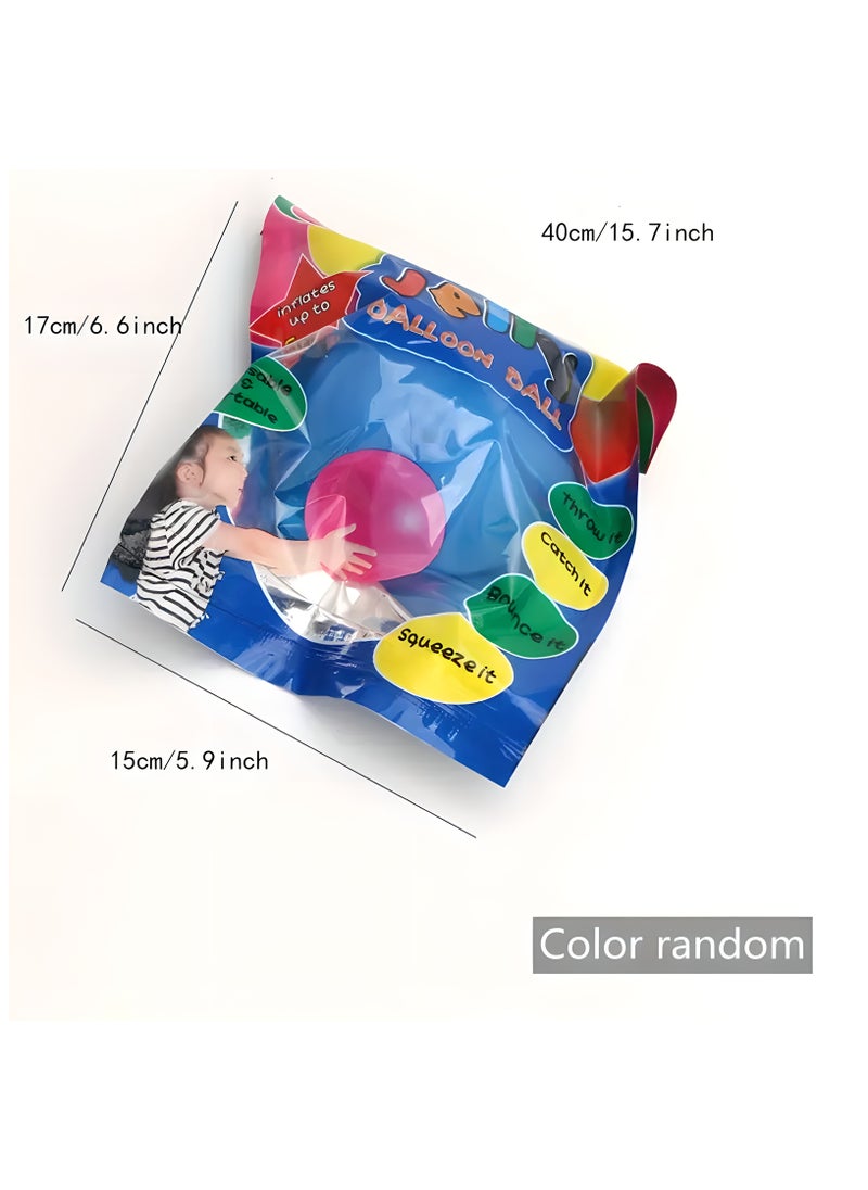 LIXADA 1pc Inflatable Bubble Ball - Transparent TPR Water-Filled Pat Ball for Outdoor Fun, Beach Play & Parties - Durable & Easy to Inflate - Ideal Birthday, School Day Gift, , Gift for Kids Age 3+  - Image 2
