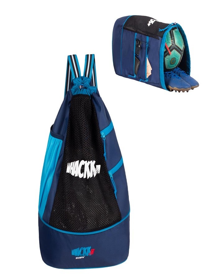 WHACKK Goal Football Bag (Navy Blue), Polyester - Image 1