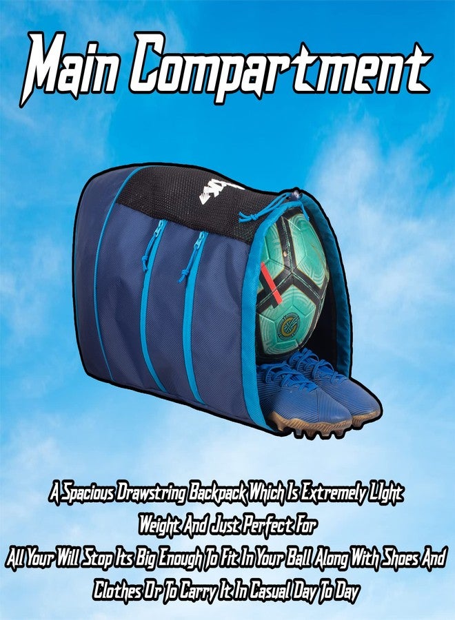 WHACKK Goal Football Bag (Navy Blue), Polyester - Image 4