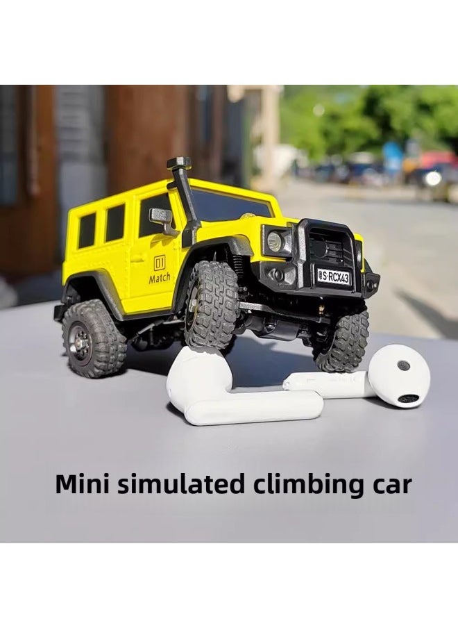 LDARC Redian X43 Off-road 1/43 Mini Simulation Climbing Car Four-wheel Drive Mumarer RC Remote Control Model Car-color:Car Shell (Price Starting From 10 Pieces)