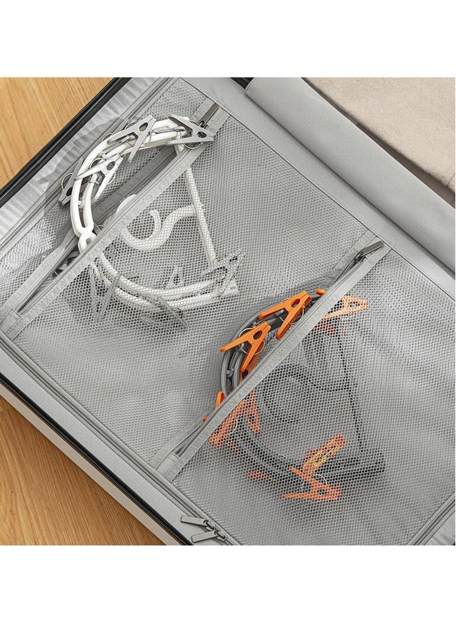 Foldable Drying Rack Hanger, Folding Portable Underwear Hangers with Clips Socks 20 Clips 360° Rotatable Hook for Drying Towels Bras Baby Clothes Gloves - Image 2