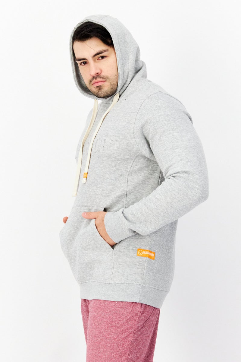 DUCK AND COVER Men Sportswear Fit Embossed Print Outdoor Fleece Sweatshirts, Grey - Image 2