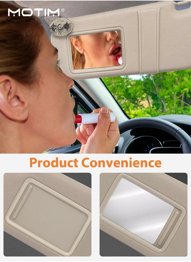Motim - 1 Pair Sun Visor Replacement with Mirror, Sun Visor Without Light, Left Driver Right Passenger Side Compatible with 2007 2008 2009 2010 2011 Toyota Camry, Sun Blocking, Sunvisors Replacement - Image 1