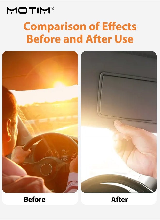 Motim - 1 Pair Sun Visor Replacement with Mirror, Sun Visor Without Light, Left Driver Right Passenger Side Compatible with 2007 2008 2009 2010 2011 Toyota Camry, Sun Blocking, Sunvisors Replacement - Image 1