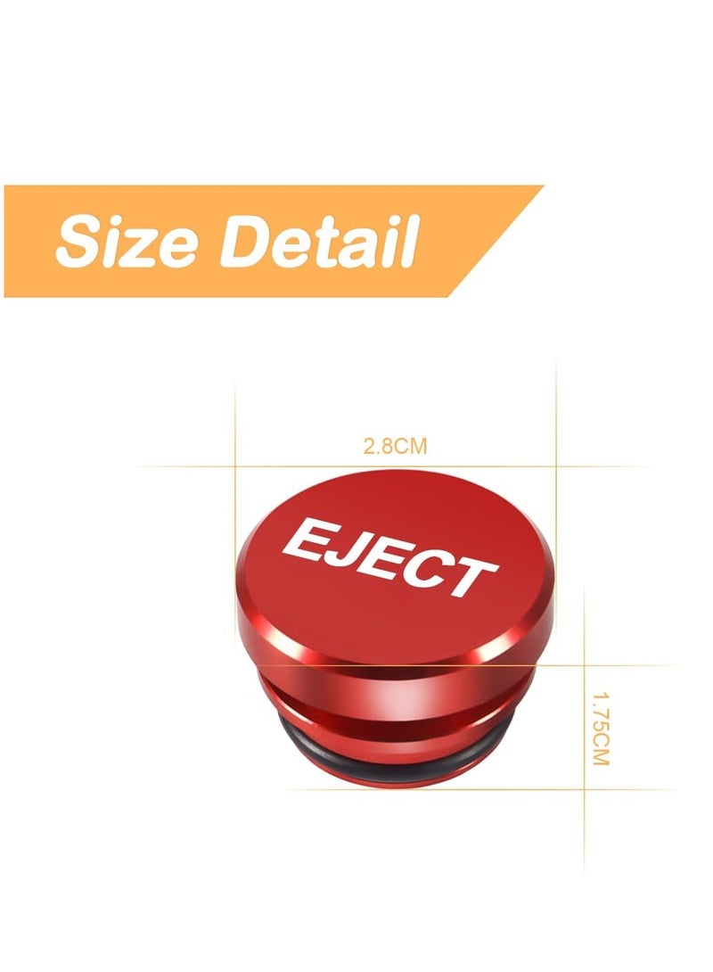 Loquat Dustproof Car Cigarette Lighter Plug Cover, Aluminum on Decoration for Standard 12V Vehicles, Red Color - Image 2