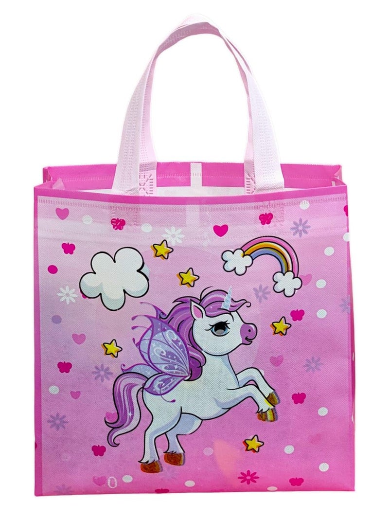 Tera13 TERA 13 Unicorn Gift Bags | Paper Bags For Return Gifts (4 pcs) Goodie Bags Paper Gift Bag | Medium Carry Bags For Gifting | Paper Bags | Medium Paper Bags | Unicorn Theme Party Favor Goodie Bag - Image 2