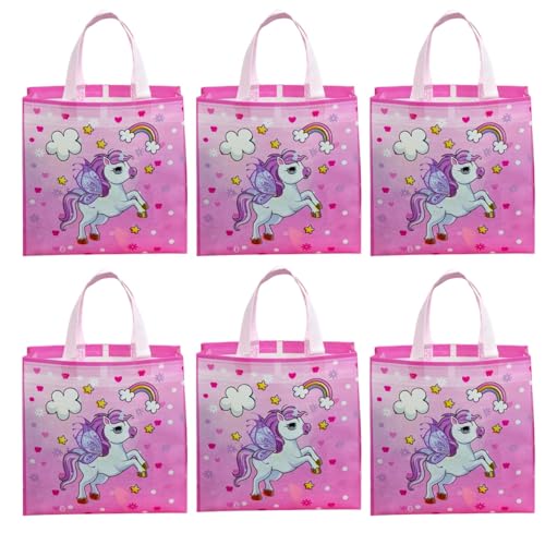 Tera13 TERA 13 Unicorn Gift Bags | Paper Bags For Return Gifts (4 pcs) Goodie Bags Paper Gift Bag | Medium Carry Bags For Gifting | Paper Bags | Medium Paper Bags | Unicorn Theme Party Favor Goodie Bag - Image 5