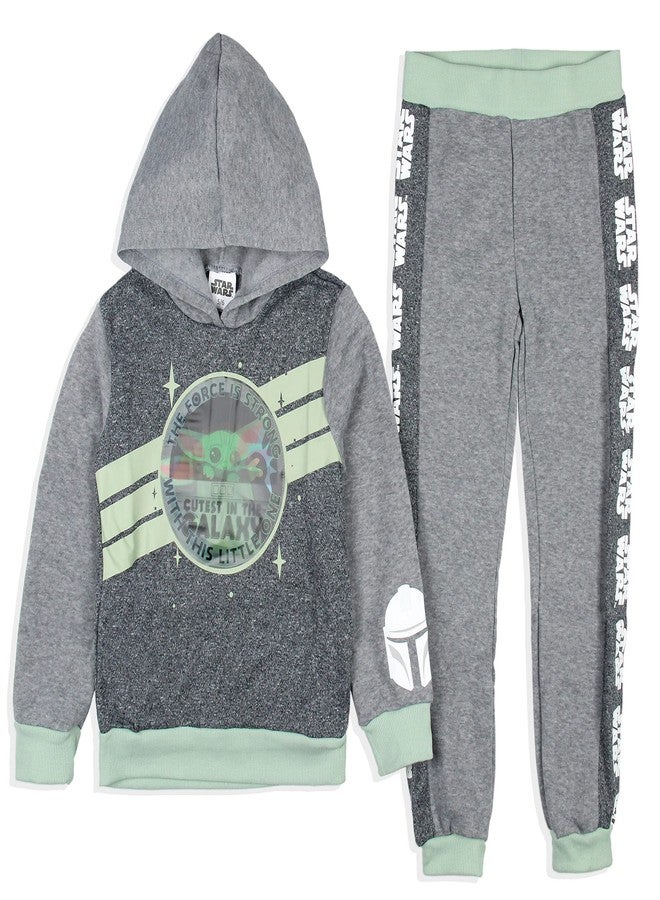 Happy Threads STAR WARS Boys' The Child Cutest in the Galaxy Hoodie and Jogger 2 Piece Outfit Set (2T) - Image 1