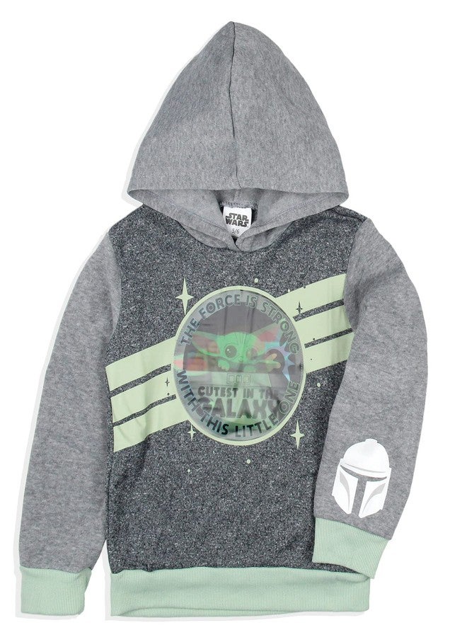 Happy Threads STAR WARS Boys' The Child Cutest in the Galaxy Hoodie and Jogger 2 Piece Outfit Set (2T) - Image 2