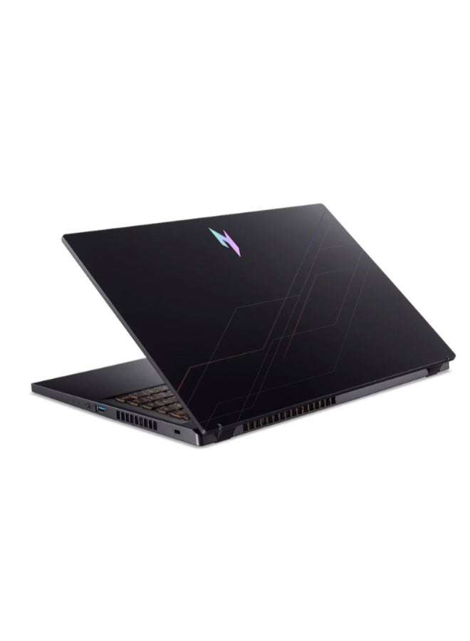 أيسر لابتوب الألعاب Nitro V 15 (الإصدار المُطوّر) بشاشة 15.6 بوصة عالية الدقة بالكامل (1920×1080)، معالج Intel Core 5 210H، ذاكرة وصول عشوائي 16 جيجابايت DDR5، قرص صلب SSD بسعة 512 جيجابايت، بطاقة رسومات NVIDIA GeForce RTX 3050 بسعة 6 جيجابايت، نظام تشغيل Windows 11، يدعم اللغتين الإنجليزية والعربية، اللون أسود الإنجليزية/العربية - Image 4