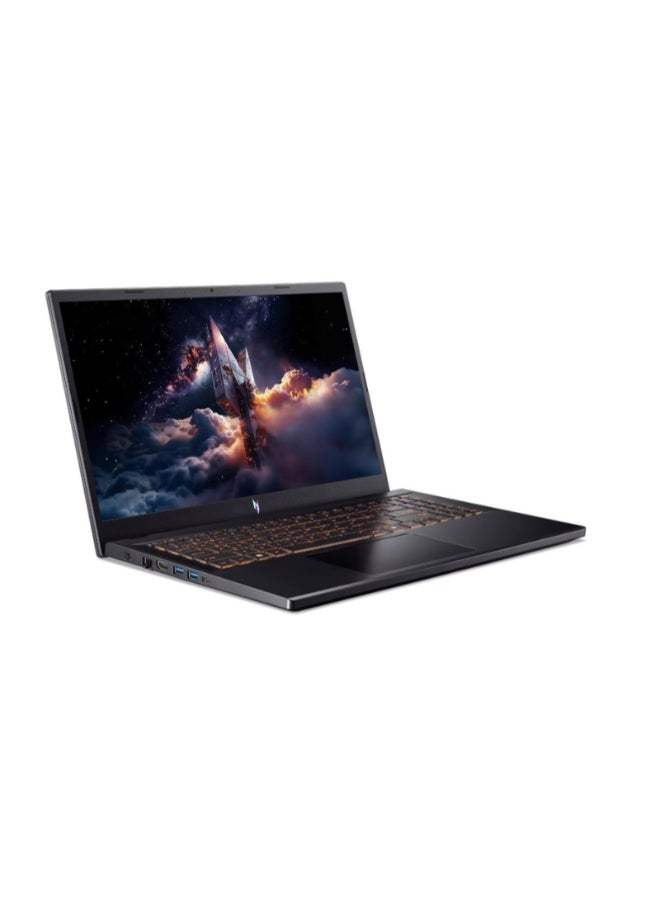 أيسر لابتوب الألعاب Nitro V 15 (الإصدار المُطوّر) بشاشة 15.6 بوصة عالية الدقة بالكامل (1920×1080)، معالج Intel Core 5 210H، ذاكرة وصول عشوائي 16 جيجابايت DDR5، قرص صلب SSD بسعة 512 جيجابايت، بطاقة رسومات NVIDIA GeForce RTX 3050 بسعة 6 جيجابايت، نظام تشغيل Windows 11، يدعم اللغتين الإنجليزية والعربية، اللون أسود الإنجليزية/العربية - Image 3