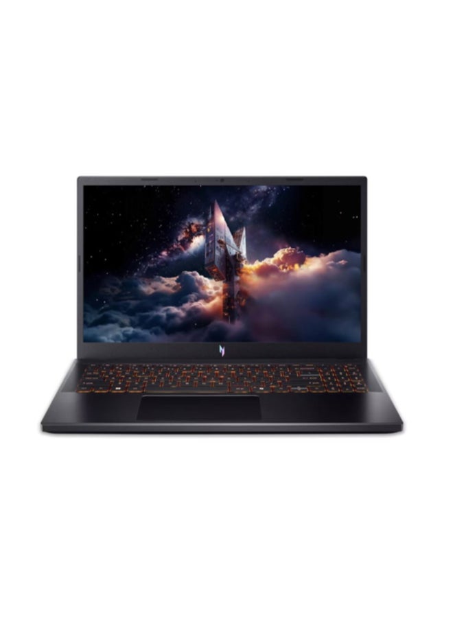 أيسر لابتوب الألعاب Nitro V 15 (الإصدار المُطوّر) بشاشة 15.6 بوصة عالية الدقة بالكامل (1920×1080)، معالج Intel Core 5 210H، ذاكرة وصول عشوائي 16 جيجابايت DDR5، قرص صلب SSD بسعة 512 جيجابايت، بطاقة رسومات NVIDIA GeForce RTX 3050 بسعة 6 جيجابايت، نظام تشغيل Windows 11، يدعم اللغتين الإنجليزية والعربية، اللون أسود الإنجليزية/العربية - Image 1
