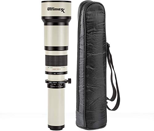Ultimaxx 650-1300mm (w/ 2X Converter 1300-2600mm) Telephoto Zoom Lens Set for Canon EOS 9000D 800D 760D 750D 700D 1300D 1200D T100, 4000D, 3000D, 2000D, 1500D DSLR Cameras - Image 2