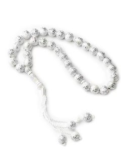 Laseta 33 Pieces Prayer Beads  White 10mm  - Image 4