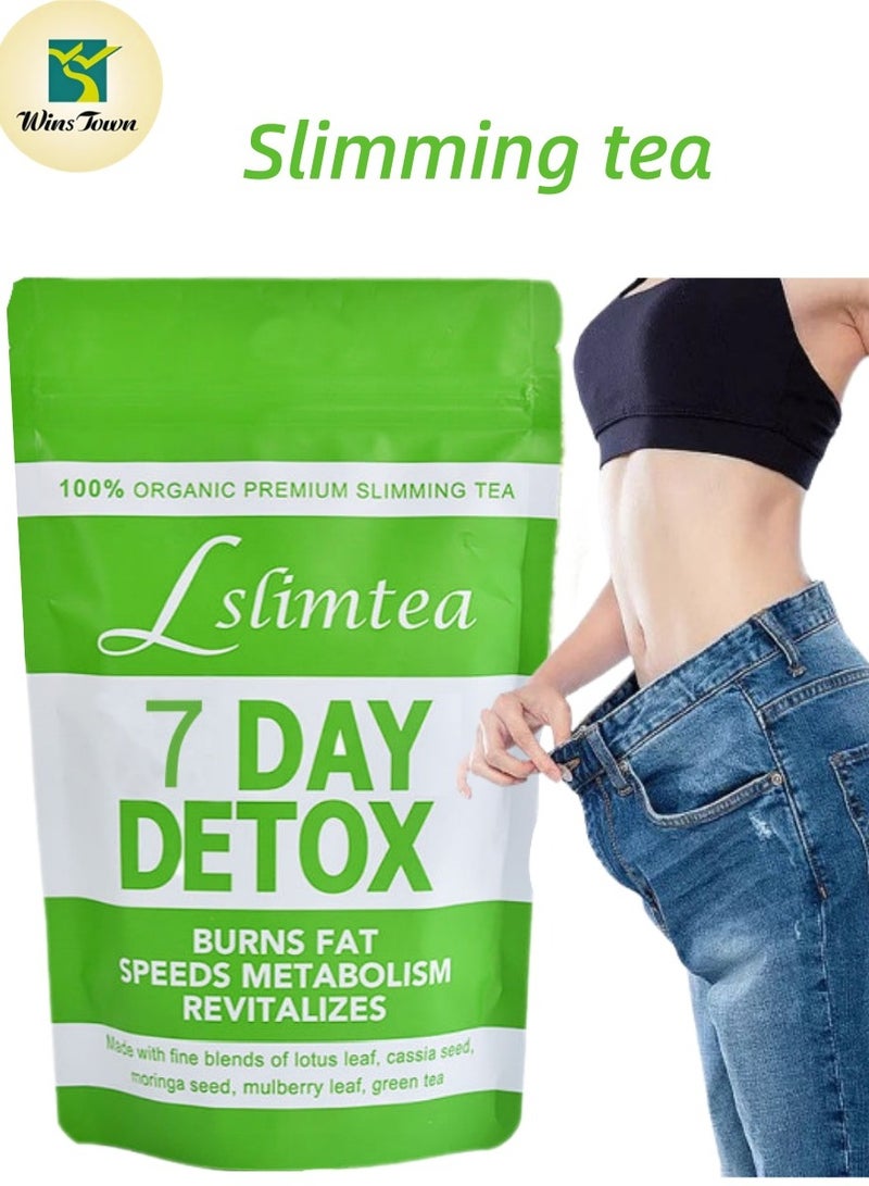 Wins Town 7 Day Natural Organic Slimming Tea  Herbal Detox·Fat Burning Metabolism Boost No Side Effects  - Image 1