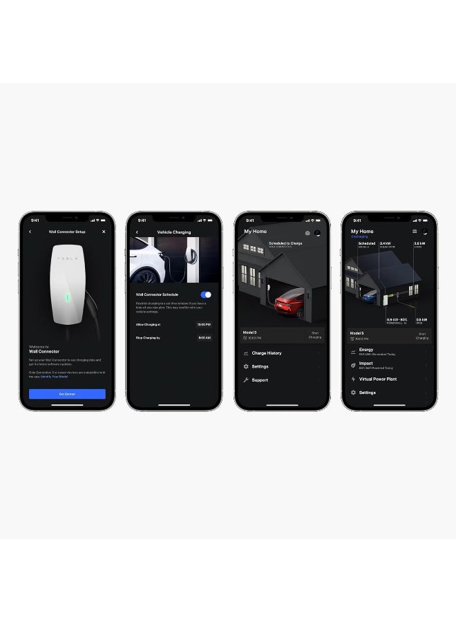 Tesla Wall Connector - Electric Vehicle (EV) Charger - Level 2 - Up to 48A with 24' Cable - Image 3