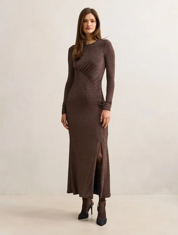 فورايفر نيو Farrah Glitter Draped Maxi