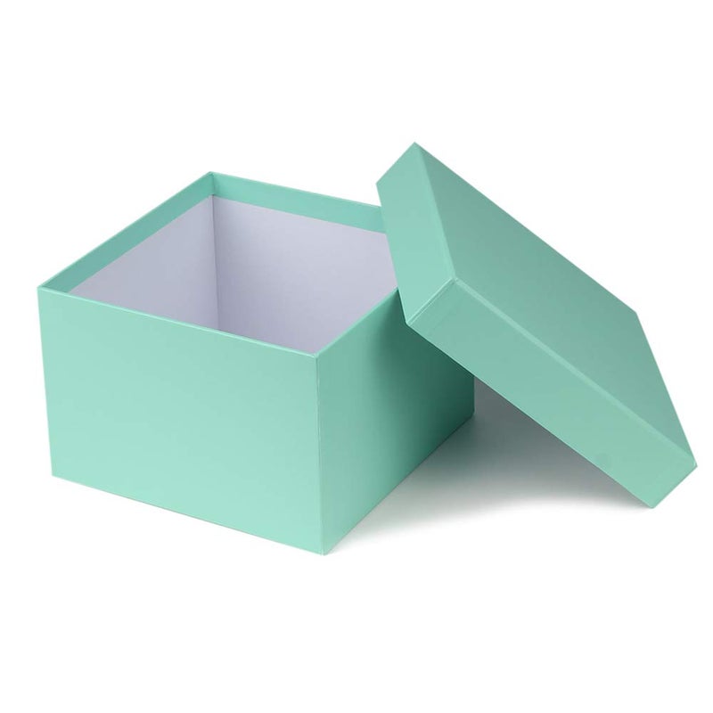 Briful Square Gift Boxes with Lids Set of 4 Teal Green Gift Box Assorted Sizes Nesting Gift Boxes for Presents Birthday Bridesmaid Wedding Valentines Christmas Party Favor Boxes - Image 5