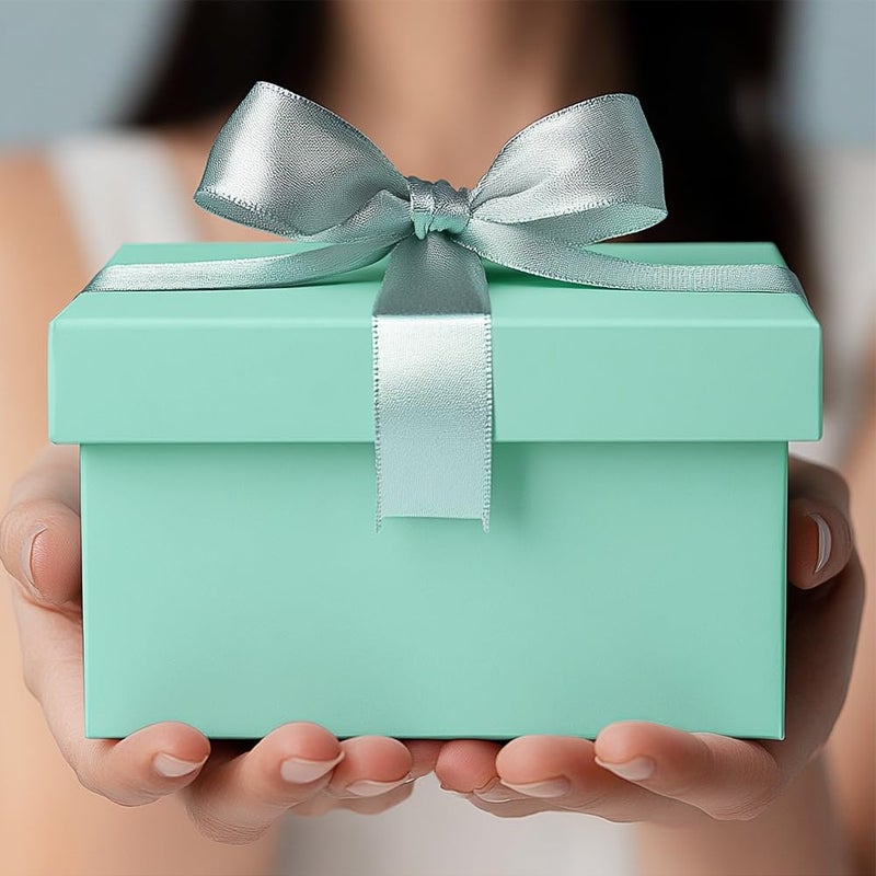 Briful Square Gift Boxes with Lids Set of 4 Teal Green Gift Box Assorted Sizes Nesting Gift Boxes for Presents Birthday Bridesmaid Wedding Valentines Christmas Party Favor Boxes - Image 4