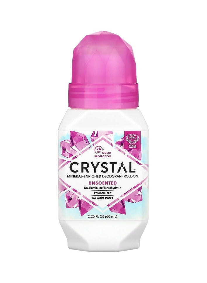 مزيل العرق المعدني كريستال رول أون بدون رائحة 66 مل