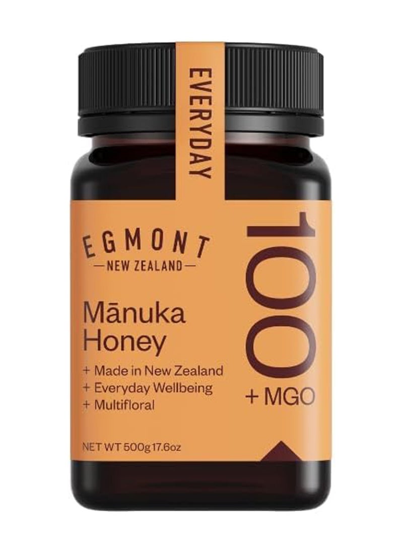 Egmont Raw Manuka Honey Multifloral 100+ Mg 500 Grams 100% Pure Authentic And Unpasteurized 17.6Oz  - Image 1