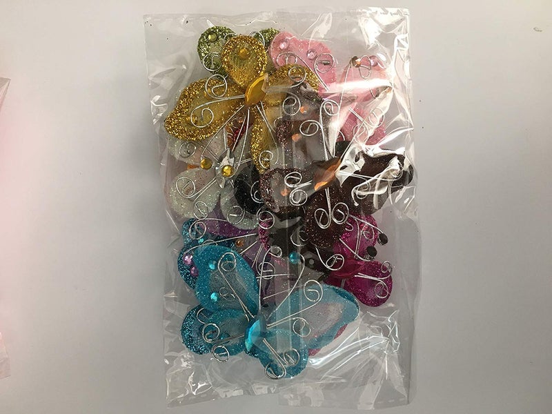 Chenkou Craft Organza Wire Butterfly Wedding Decorations 26pcs - Image 4