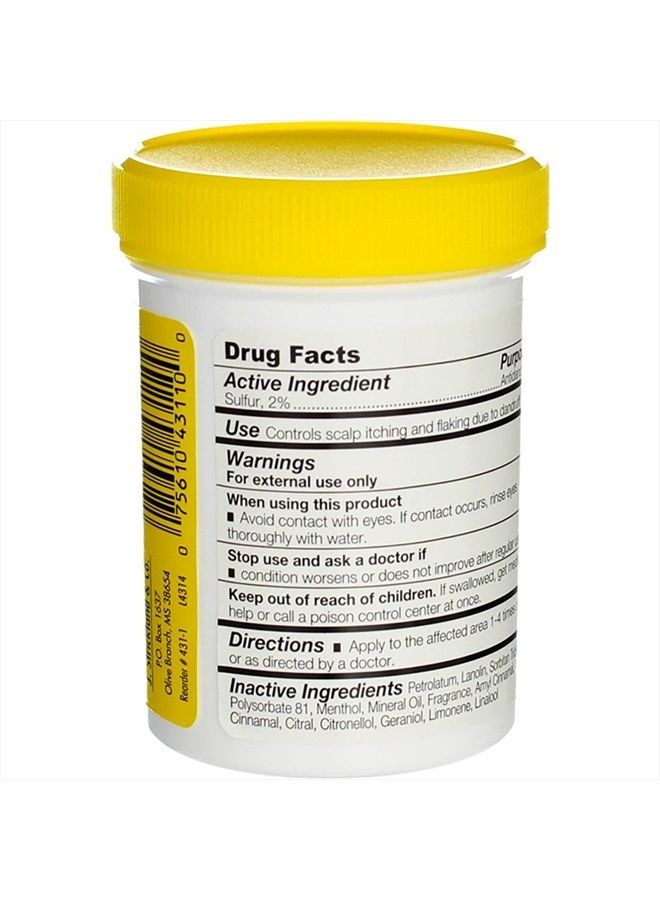 Sulfur 8 Sulfur-8 Original Hair & Scalp Conditioner 4oz Jar (2 Pack) - Image 4