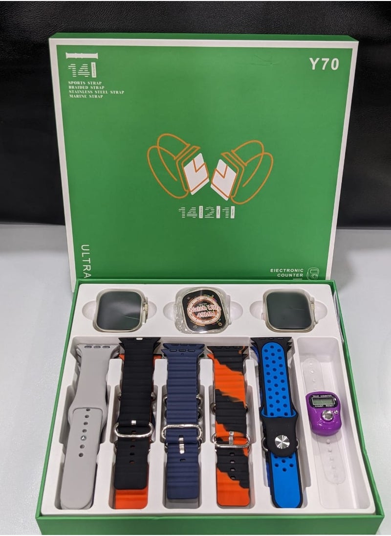 Y70 Ultra Smartwatch With 4 Strap
